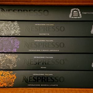 Nespresso espresso coffee pods for Original set of 5 packs assorted